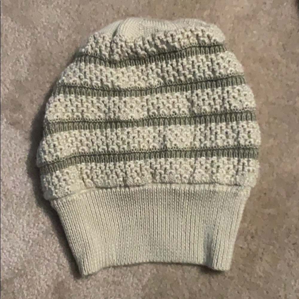 Cream beanie